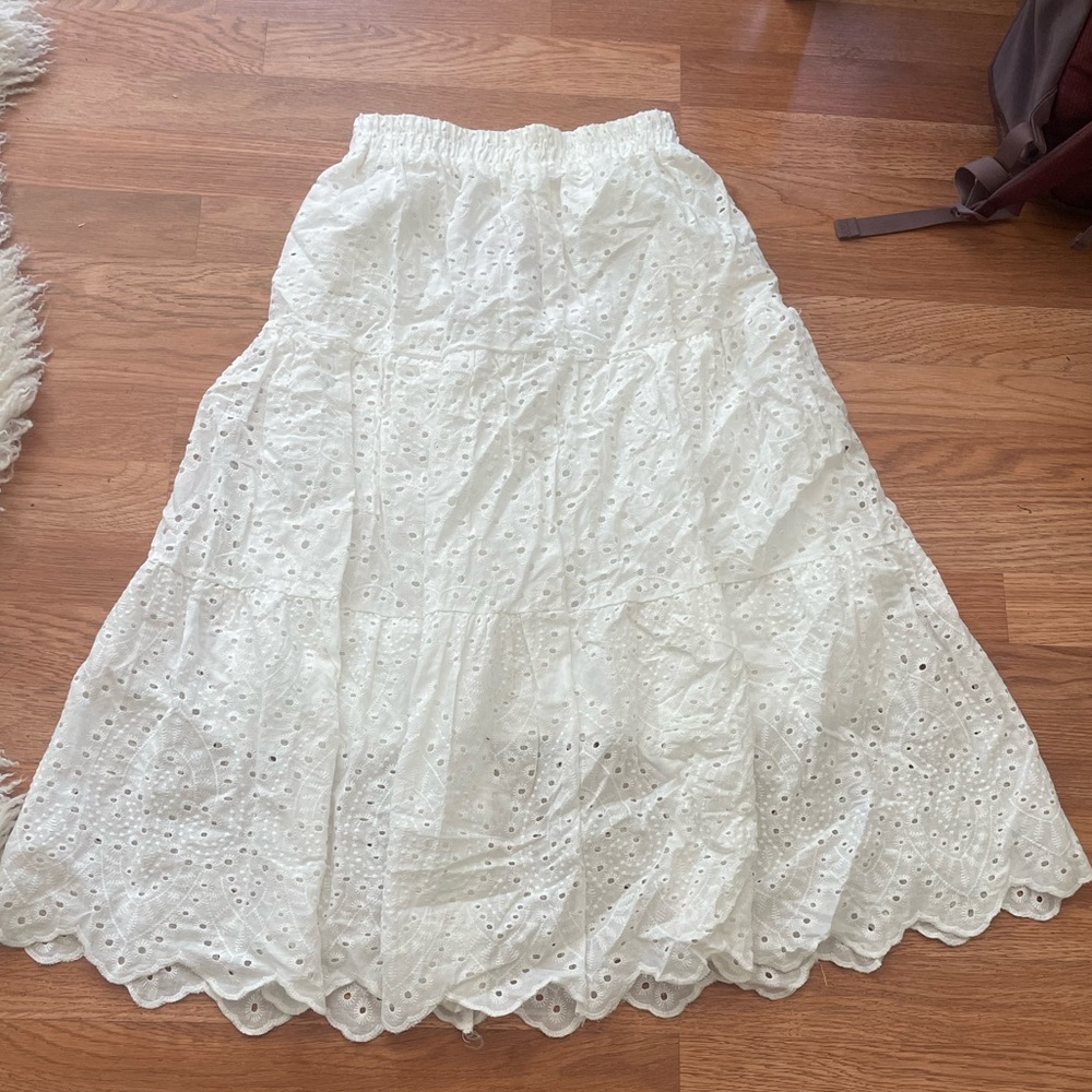 White midi skirt NWT